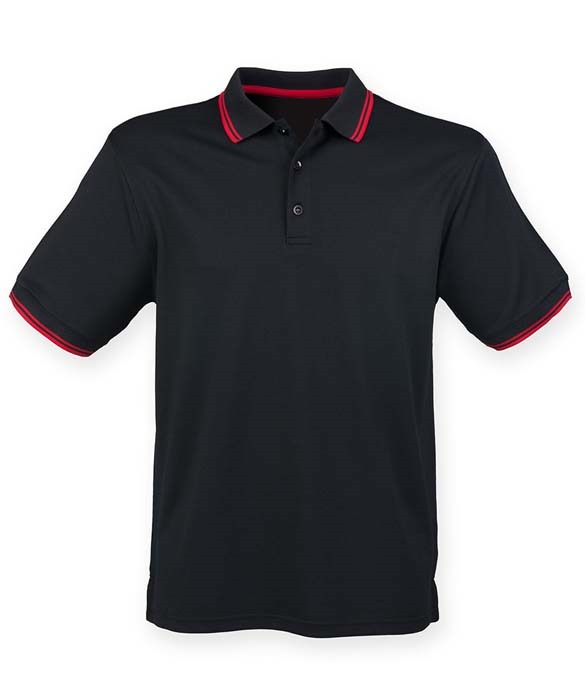 Henbury Coolplus&#174; Tipped Polo Shirt