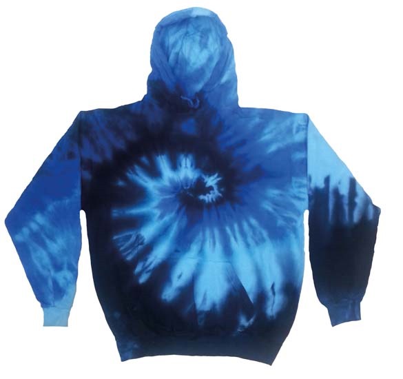 Rainbow tie-dye hoodie